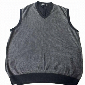 Mexx 100% Cotton Knitted Sweater Vest Black White Check Pattern Women's Size XL